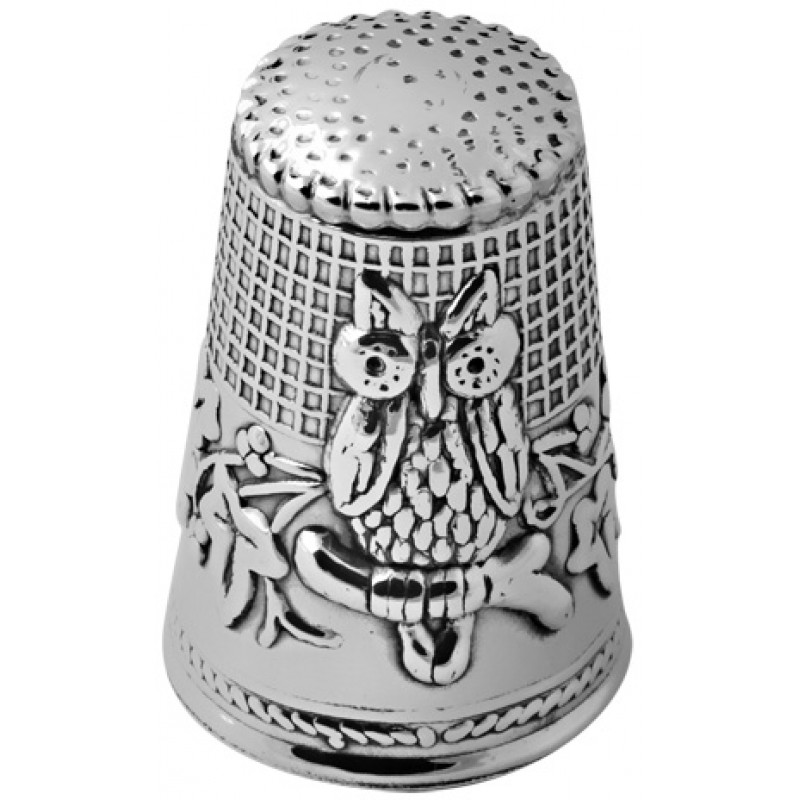 Owl Thimble, Sterling Silver with Gift Box ZOP