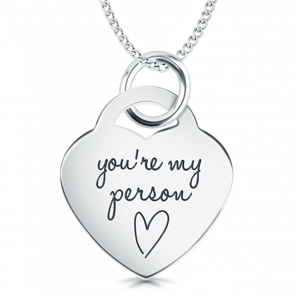 You're My Person Necklace, Personalised, 925 Sterling Silver