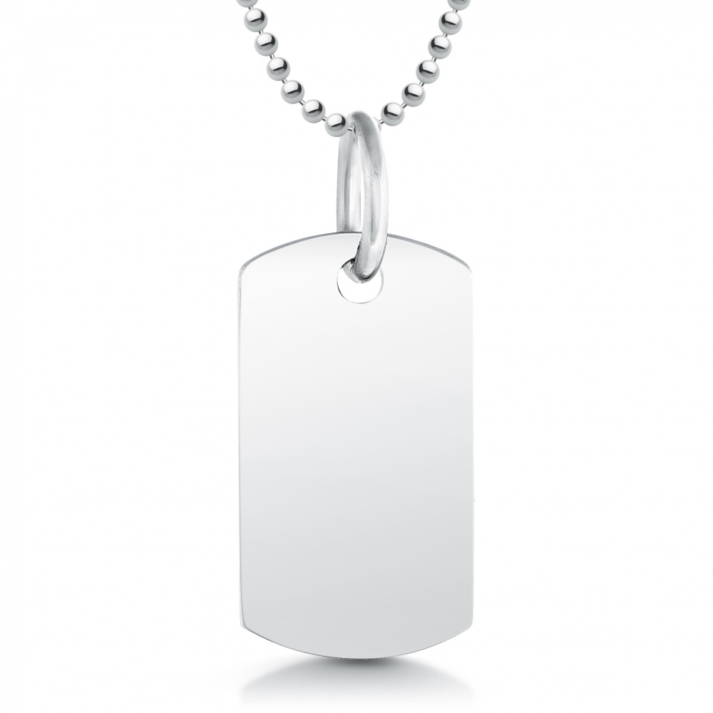 Childs Dog Tag, Personalised, Sterling Silver