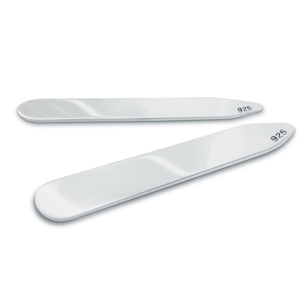 Collar Stiffeners/Stays, Personalised, Sterling Silver or 9ct Gold