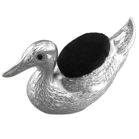 Duck Pin Cushion, 925 Sterling Silver, Hallmarked