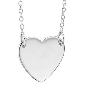 Heart Necklace, 925 Sterling Silver (can be personalised)