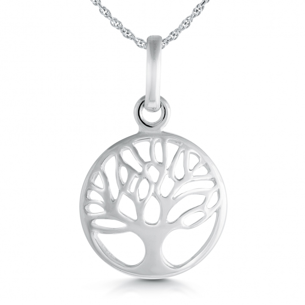 Tree of Life Necklace, Sterling Silver, Small Ladies/Childs