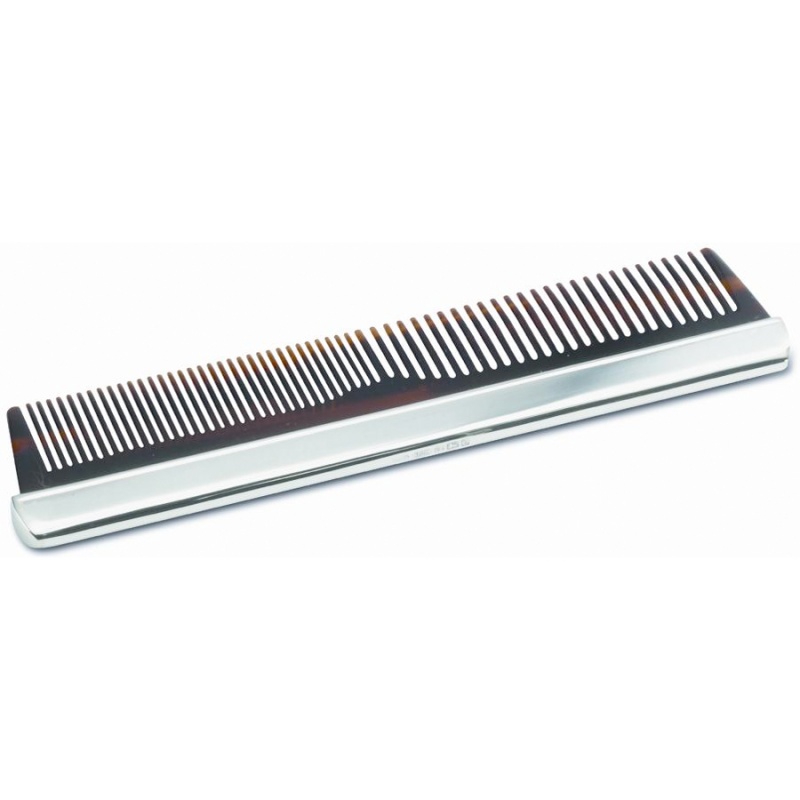 Gents Plain Comb Hallmarked Sterling Silver (can be personalised)