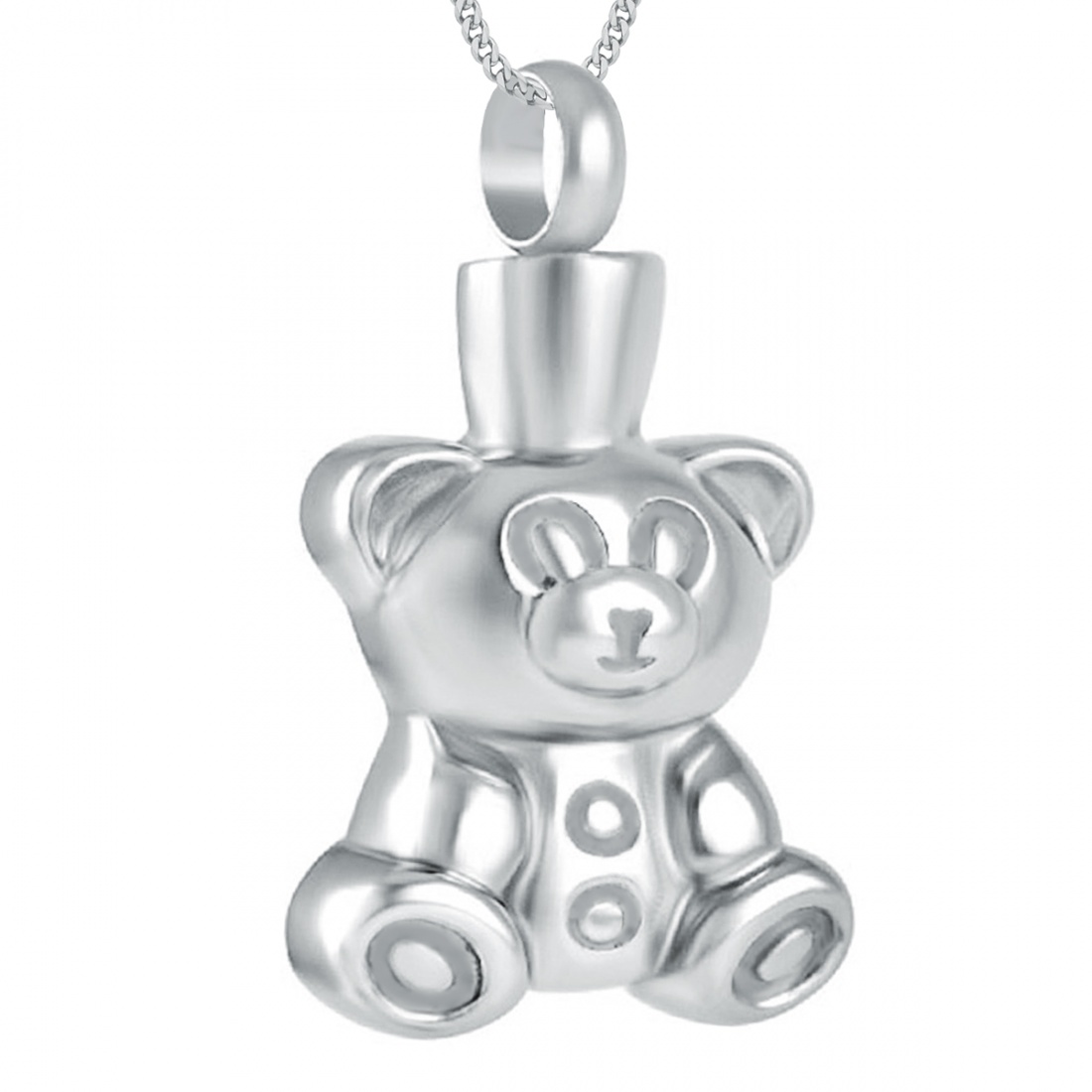 Teddy Bear Ashes Necklace, Personalised, Cremation