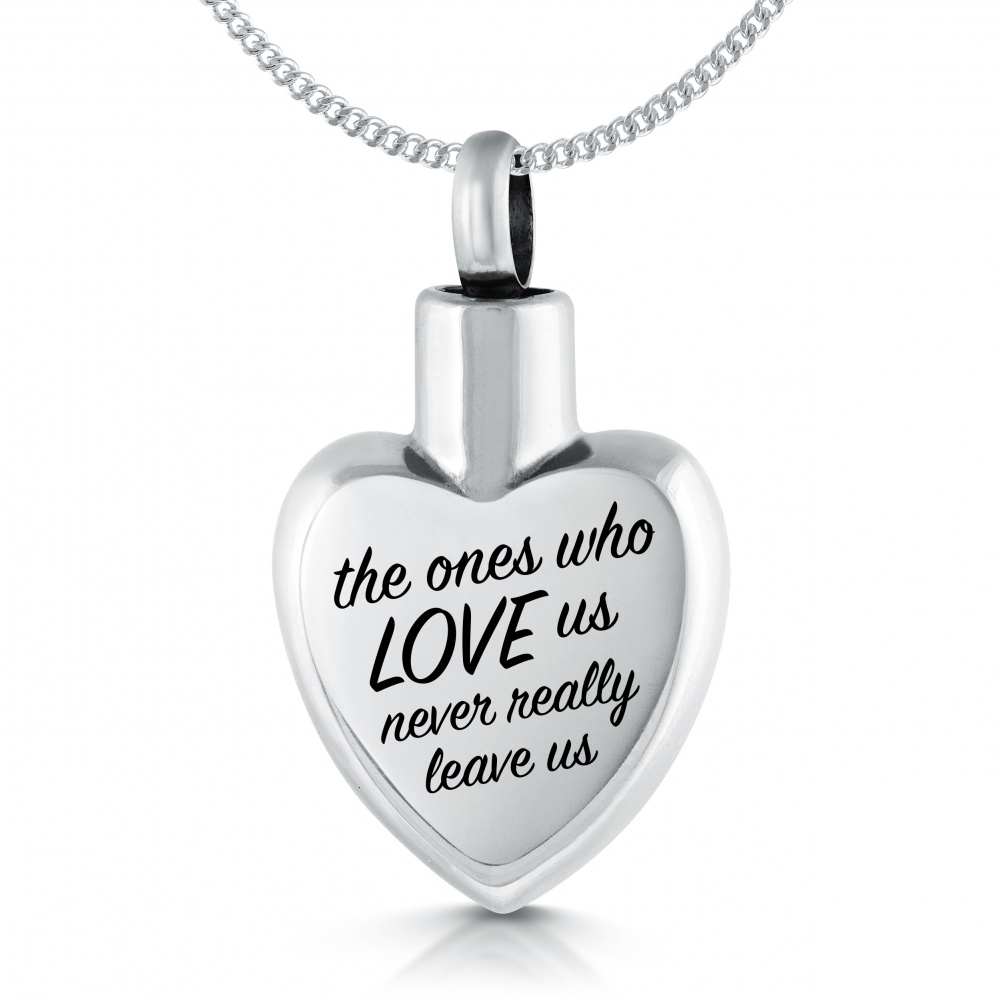 The Ones Who Love Us, Never Really Leave Us Ashes Necklace, Personalised