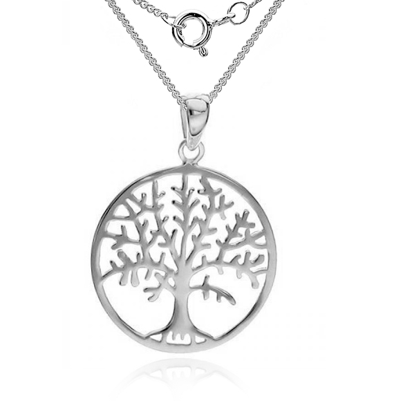 Tree of Life Necklace, 925 Sterling Silver