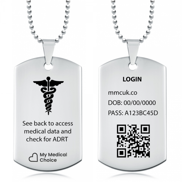 My Medical Choice Dog Tag Necklace