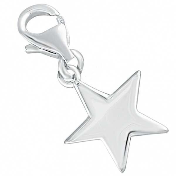 Star Charm, Sterling Silver with Personalised Engraving