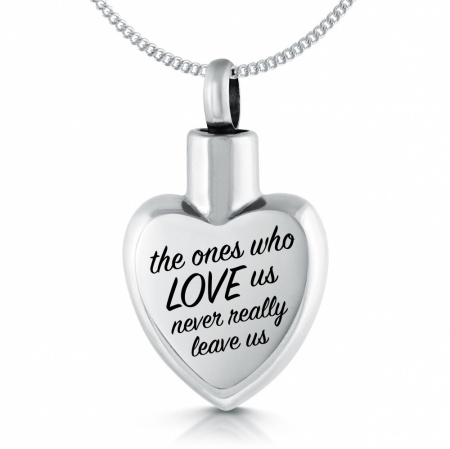 The Ones Who Love Us, Never Really Leave Us Ashes Necklace, Personalised