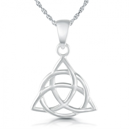 Triquetra (Trinity Knot) Sterling Silver Necklace